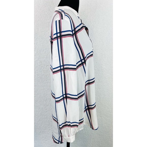 EQUIPMENT • Henri Plaid Silk Long Sleeve Button-Down Shirt, XS - Picture 6 of 13